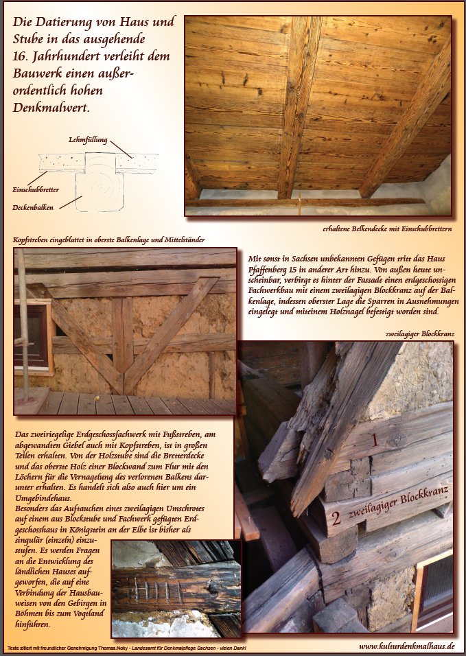 Flyer Kulturdenkmal Haus von 1587 Umgebindehaus